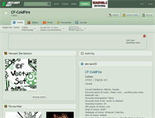 Tablet Screenshot of cf-coldfire.deviantart.com