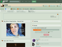 Tablet Screenshot of c-a-y.deviantart.com