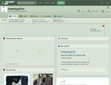 Tablet Screenshot of insanesquirrel.deviantart.com