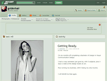 Tablet Screenshot of goldenhair.deviantart.com
