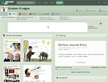 Tablet Screenshot of 3d-pines-1d-vagina.deviantart.com