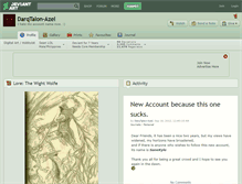 Tablet Screenshot of darqtalon-azel.deviantart.com