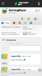 Mobile Screenshot of burningblazer.deviantart.com
