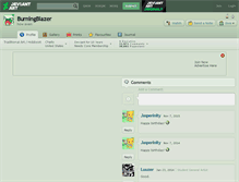 Tablet Screenshot of burningblazer.deviantart.com