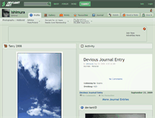 Tablet Screenshot of ishimura.deviantart.com