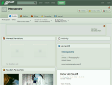 Tablet Screenshot of introspectre.deviantart.com