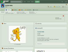 Tablet Screenshot of lucas-ness.deviantart.com
