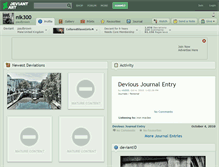 Tablet Screenshot of nik300.deviantart.com