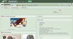 Desktop Screenshot of flamefoxe.deviantart.com