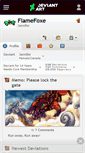 Mobile Screenshot of flamefoxe.deviantart.com