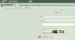 Desktop Screenshot of crystalcharmer.deviantart.com