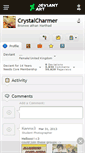 Mobile Screenshot of crystalcharmer.deviantart.com