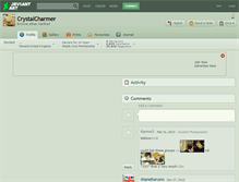 Tablet Screenshot of crystalcharmer.deviantart.com