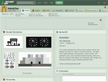 Tablet Screenshot of kekskiller.deviantart.com