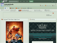 Tablet Screenshot of chekydotstudio.deviantart.com