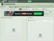 Tablet Screenshot of ctrl-alt-dlt-drawing.deviantart.com