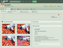 Tablet Screenshot of eyvind77.deviantart.com