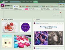 Tablet Screenshot of harleshinn.deviantart.com