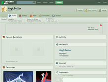 Tablet Screenshot of magicbutter.deviantart.com