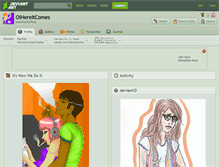 Tablet Screenshot of oihereitcomes.deviantart.com