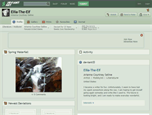 Tablet Screenshot of ellia-the-elf.deviantart.com