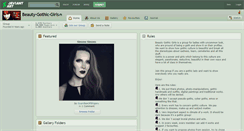 Desktop Screenshot of beauty-gothic-girls.deviantart.com