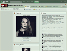 Tablet Screenshot of beauty-gothic-girls.deviantart.com
