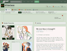 Tablet Screenshot of hp-noncanon.deviantart.com