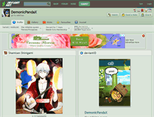 Tablet Screenshot of demonicpandax.deviantart.com