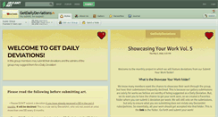 Desktop Screenshot of getdailydeviations.deviantart.com