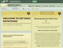 Tablet Screenshot of getdailydeviations.deviantart.com