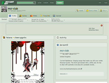 Tablet Screenshot of mcr-club.deviantart.com