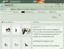 Tablet Screenshot of hippie30199.deviantart.com