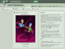 Tablet Screenshot of fosterthepeopleclub.deviantart.com