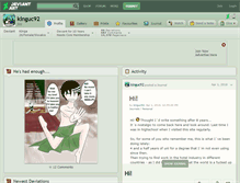 Tablet Screenshot of kinguc92.deviantart.com