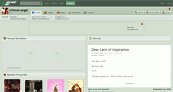 Desktop Screenshot of crimson-angel.deviantart.com