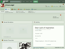 Tablet Screenshot of crimson-angel.deviantart.com
