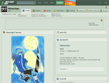 Tablet Screenshot of himechan.deviantart.com