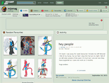 Tablet Screenshot of mjomag.deviantart.com