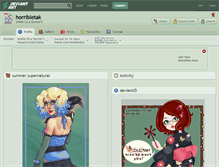 Tablet Screenshot of horribletak.deviantart.com