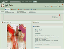 Tablet Screenshot of crash-tragic.deviantart.com