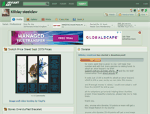 Tablet Screenshot of killslay-steelclaw.deviantart.com