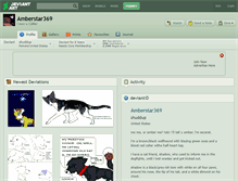 Tablet Screenshot of amberstar369.deviantart.com
