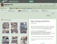 Tablet Screenshot of lightfootcomics.deviantart.com
