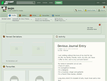 Tablet Screenshot of leojm.deviantart.com