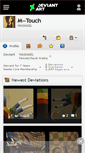 Mobile Screenshot of m--touch.deviantart.com