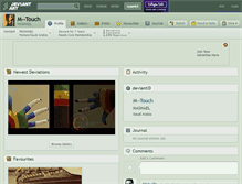 Tablet Screenshot of m--touch.deviantart.com