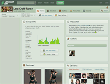 Tablet Screenshot of lara-croft-fans.deviantart.com