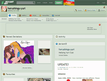 Tablet Screenshot of herushingu-yuri.deviantart.com