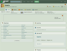 Tablet Screenshot of izzarra.deviantart.com